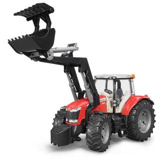 Traktor Bruder Massey Ferguson 7600 sa utovarivačem 030476 