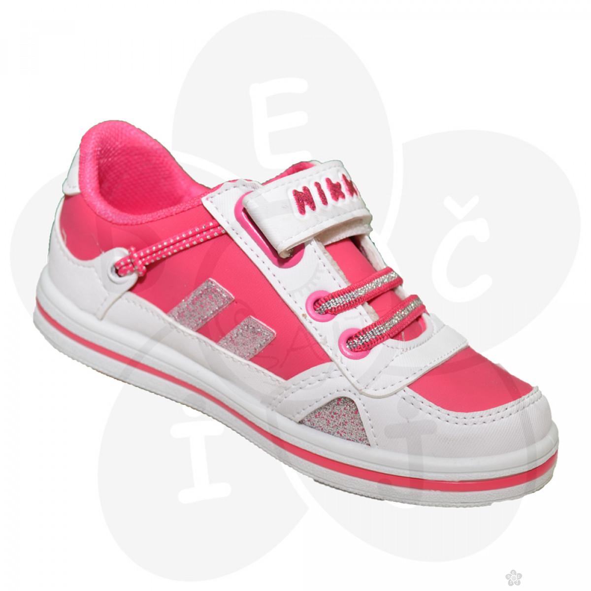 Dečija obuća - belo-roze patike na čičak traku | Dečji sajt